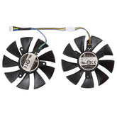 DC 12V 0.5A 4 Pin Female Original Desktop Computer Radiator Cooling Fan CPU Cooling Fan, Diameter: 8.5mm, Pairs, 0.5A Diameter: 8.5mm(Original)