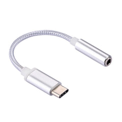 USB-C / Type-C Male to 3.5mm Female Weave Texture Audio Adapter, Length: about 10cm