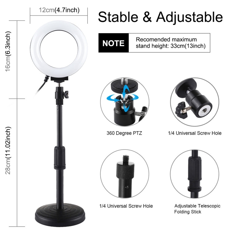 PULUZ 4.7 inch 12cm Curved Surface Ring Light + Round Base Desktop Mount USB 10 Modes 8 Colors RGBW Dimmable LED Ring Selfie Beauty Vlogging Photography Video Lights with Cold Shoe Tripod Ball Head, 4.7 inch RGBW+Desktop Mount PULUZ 4.7 inch 12cm Curved Surface Ring Light + Round Base Desktop Mount USB 10 Modes 8 Colors RGBW Dimmable LED Ring Selfie Beauty Vlogging Photography Video Lights with Cold Shoe Tripod Ball Head, 4.7 inch RGBW+Desktop Mount