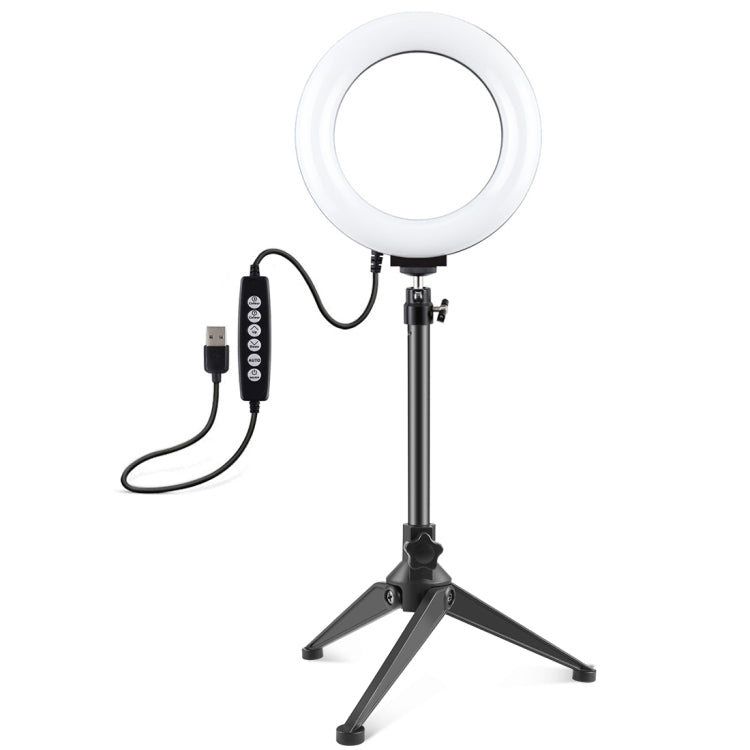 PULUZ 6.2 inch 16cm USB 10 Modes 8 Colors RGBW Dimmable LED Ring Vlogging Photography Video Lights + Desktop Tripod Mount with Cold Shoe Tripod Ball Head, 6.2 inch RGBW+Tripod Mount PULUZ 6.2 inch 16cm USB 10 Modes 8 Colors RGBW Dimmable LED Ring Vlogging Photography Video Lights + Desktop Tripod Mount with Cold Shoe Tripod Ball Head, 6.2 inch RGBW+Tripod Mount