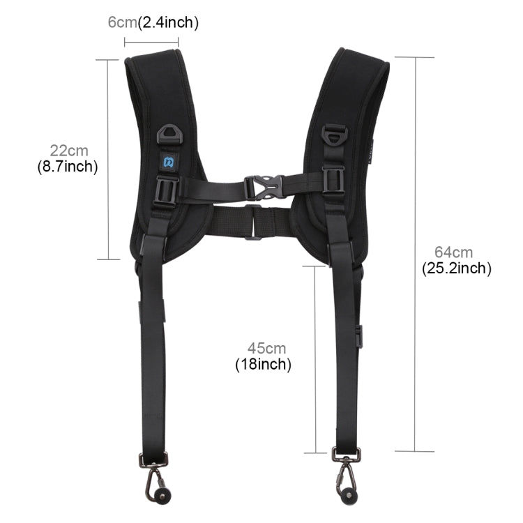 PULUZ 3 in 1 Multi-functional Bundle Waistband Strap + Double Shoulders Strap + Capture Camera Clip Kits with Hook for SLR / DSLR Cameras, Waistband Strap Kits PULUZ 3 in 1 Multi-functional Bundle Waistband Strap + Double Shoulders Strap + Capture Camera Clip Kits with Hook for SLR / DSLR Cameras, Waistband Strap Kits