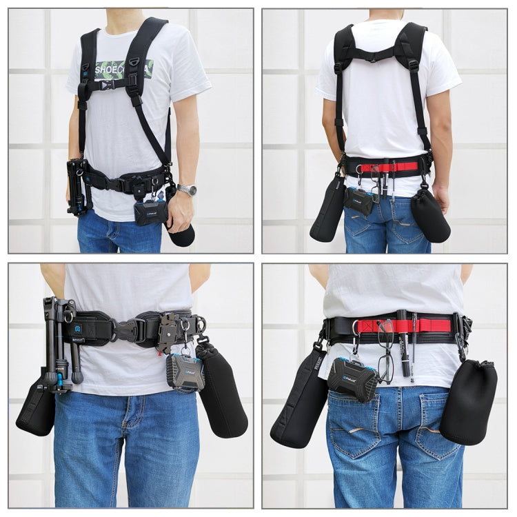 PULUZ 3 in 1 Multi-functional Bundle Waistband Strap + Double Shoulders Strap + Capture Camera Clip Kits with Hook for SLR / DSLR Cameras, Waistband Strap Kits PULUZ 3 in 1 Multi-functional Bundle Waistband Strap + Double Shoulders Strap + Capture Camera Clip Kits with Hook for SLR / DSLR Cameras, Waistband Strap Kits