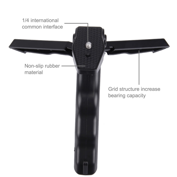 PULUZ Smartphone-Befestigungsklemme, 1/4 Zoll Halterung + Griff, klappbarer Stativmontagesatz für DJI OSMO Pocket/Pocket 2, Klemme + Stativ PULUZ Smartphone-Befestigungsklemme, 1/4 Zoll Halterung + Griff, klappbarer Stativmontagesatz für DJI OSMO Pocket/Pocket 2, Klemme + Stativ
