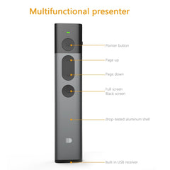DOOSL DSIT036 Red Laser Pointer 2.4GHz Wireless Presenter PowerPoint Clicker, Red Laser