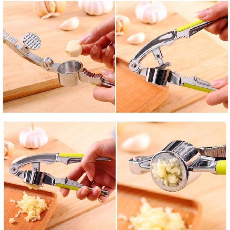 Multi-function Stainless Steel Garlic Presses Garlic Squeezer Tool Crusher Garlic Ginger Grater Nutcracker Kitchen Tool, Stainless Steel 2 Multi-function Stainless Steel Garlic Presses Garlic Squeezer Tool Crusher Garlic Ginger Grater Nutcracker Kitchen Tool, Stainless Steel 2