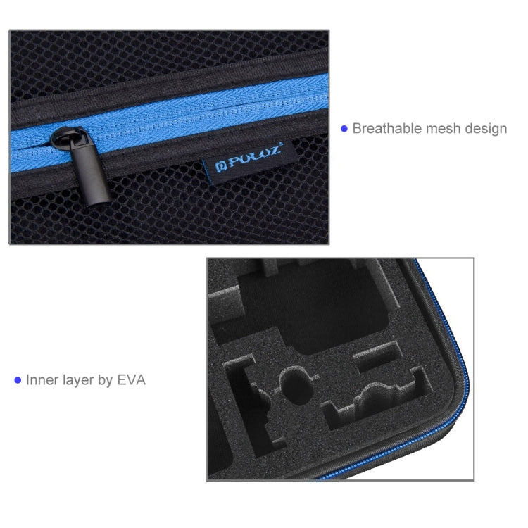PULUZ Waterproof Carrying and Travel Case for for GoPro, Insta360, DJI and Other Action Cameras Accessories, Medium Size: 23cm x 17cm x 7cm, For GoPro, Size: 23cm x 17cm x 7cm PULUZ Waterproof Carrying and Travel Case for for GoPro, Insta360, DJI and Other Action Cameras Accessories, Medium Size: 23cm x 17cm x 7cm, For GoPro, Size: 23cm x 17cm x 7cm