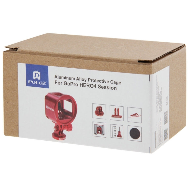 PULUZ Housing Shell CNC Aluminum Alloy Protective Cage Kit with Metal Wrench & Lens Cap & Screw & Tripod Adapter for GoPro HERO5 Session /HERO4 Session /HERO Session, For HERO4 Session PULUZ Housing Shell CNC Aluminum Alloy Protective Cage Kit with Metal Wrench & Lens Cap & Screw & Tripod Adapter for GoPro HERO5 Session /HERO4 Session /HERO Session, For HERO4 Session