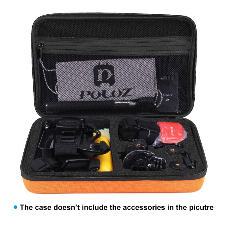 PULUZ Waterproof Carrying and Travel Case for for GoPro, Insta360, DJI and Other Action Cameras Accessories, Large Size: 32cm x 22cm x 7cm, For GoPro,Size: 32cm x 22cm x 7cm Orange PULUZ Waterproof Carrying and Travel Case for for GoPro, Insta360, DJI and Other Action Cameras Accessories, Large Size: 32cm x 22cm x 7cm, For GoPro,Size: 32cm x 22cm x 7cm Orange