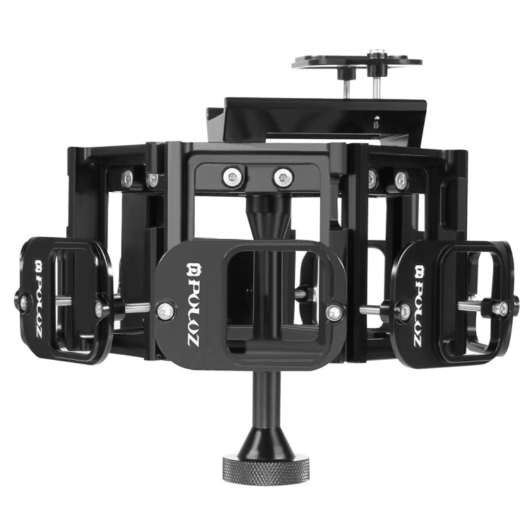 PULUZ  8 in 1 All View Panorama Frame CNC Aluminum Alloy Protective Cage with Screw for GoPro HERO7 /6 /5, 8 in 1 for HERO5 Black PULUZ  8 in 1 All View Panorama Frame CNC Aluminum Alloy Protective Cage with Screw for GoPro HERO7 /6 /5, 8 in 1 for HERO5 Black