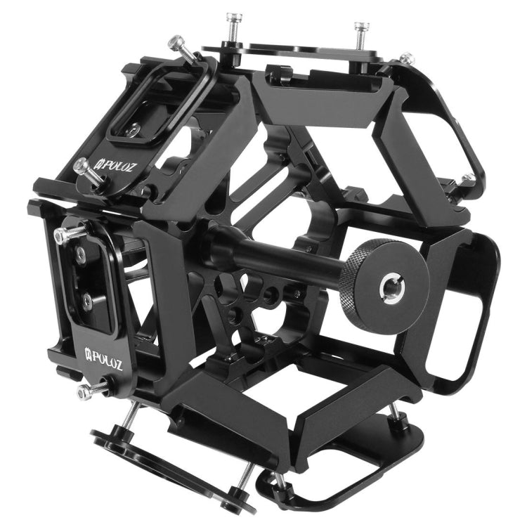 PULUZ  8 in 1 All View Panorama Frame CNC Aluminum Alloy Protective Cage with Screw for GoPro HERO7 /6 /5, 8 in 1 for HERO5 Black PULUZ  8 in 1 All View Panorama Frame CNC Aluminum Alloy Protective Cage with Screw for GoPro HERO7 /6 /5, 8 in 1 for HERO5 Black