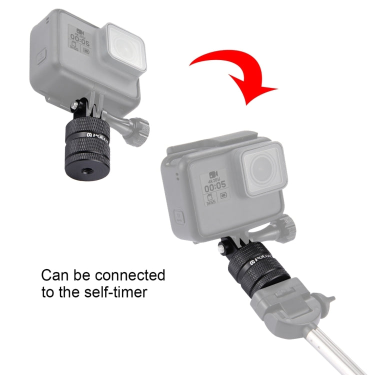 Adaptador CNC para trípode con orificio para tornillo de 1/4 de pulgada PULUZ para GoPro, Insta360, DJI y otras cámaras de acción, tamaño de 1/4 de pulgada de largo Adaptador CNC para trípode con orificio para tornillo de 1/4 de pulgada PULUZ para GoPro, Insta360, DJI y otras cámaras de acción, tamaño de 1/4 de pulgada de largo