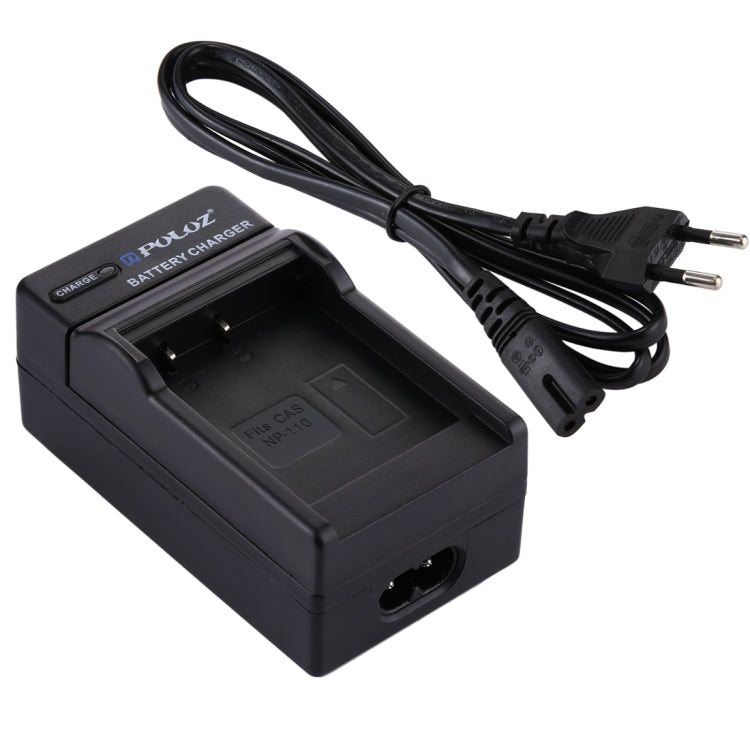 PULUZ EU Plug Battery Charger with Cable for Casio NP-110 Battery, NP-110 EU Plug PULUZ EU Plug Battery Charger with Cable for Casio NP-110 Battery, NP-110 EU Plug