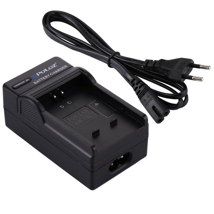 PULUZ EU Plug Battery Charger with Cable for Canon NB-11L Battery, NB-11L UE Plug PULUZ EU Plug Battery Charger with Cable for Canon NB-11L Battery, NB-11L UE Plug