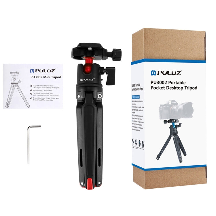 PULUZ Pocket Mini Metal Desktop Tripod Mount with 360 Degree Ball Head for DSLR & Digital Cameras, Adjustable Height: 11-21cm, Desktop Tripod with Head PULUZ Pocket Mini Metal Desktop Tripod Mount with 360 Degree Ball Head for DSLR & Digital Cameras, Adjustable Height: 11-21cm, Desktop Tripod with Head