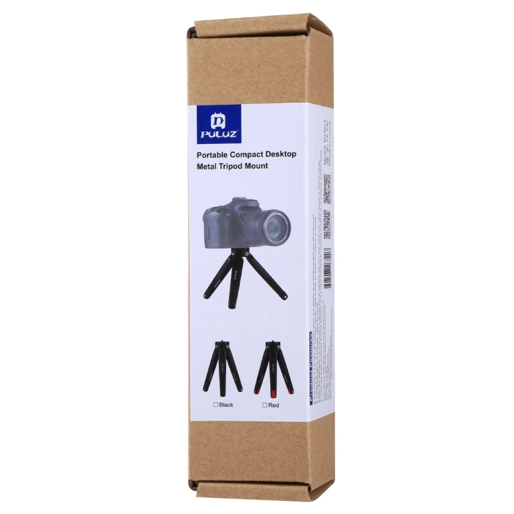 PULUZ Pocket Mini Metal Desktop Tripod Mount with 1/4 inch to 3/8 inch Thread Adapter Screw for DSLR & Digital Cameras, Adjustable Height: 4.5-15cm, Load: 20kg PULUZ Pocket Mini Metal Desktop Tripod Mount with 1/4 inch to 3/8 inch Thread Adapter Screw for DSLR & Digital Cameras, Adjustable Height: 4.5-15cm, Load: 20kg