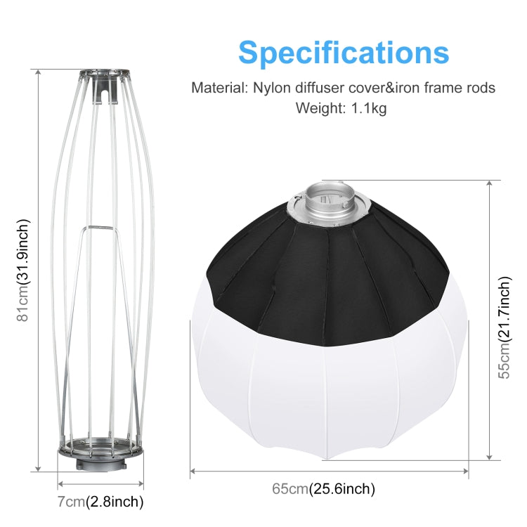 PULUZ 65cm Foldable Lantern Softbox SpeedLite Flash Light Foldable Diffuser, 65cm Softbox PULUZ 65cm Foldable Lantern Softbox SpeedLite Flash Light Foldable Diffuser, 65cm Softbox