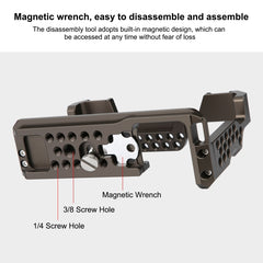 PULUZ Video Camera Cage Stabilizer for Sony A7 III & A7M3 / A7R3 & A7R III, without Handle