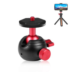 Adaptador de cabezal esférico para trípode panorámico de metal PULUZ de 360 grados, panorama de 360 grados (rojo)