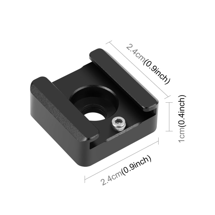 PULUZ Expand Cold Shoe Mount Adapter Microphone Flash Light Aluminum Alloy Holder Bracket PULUZ Expand Cold Shoe Mount Adapter Microphone Flash Light Aluminum Alloy Holder Bracket