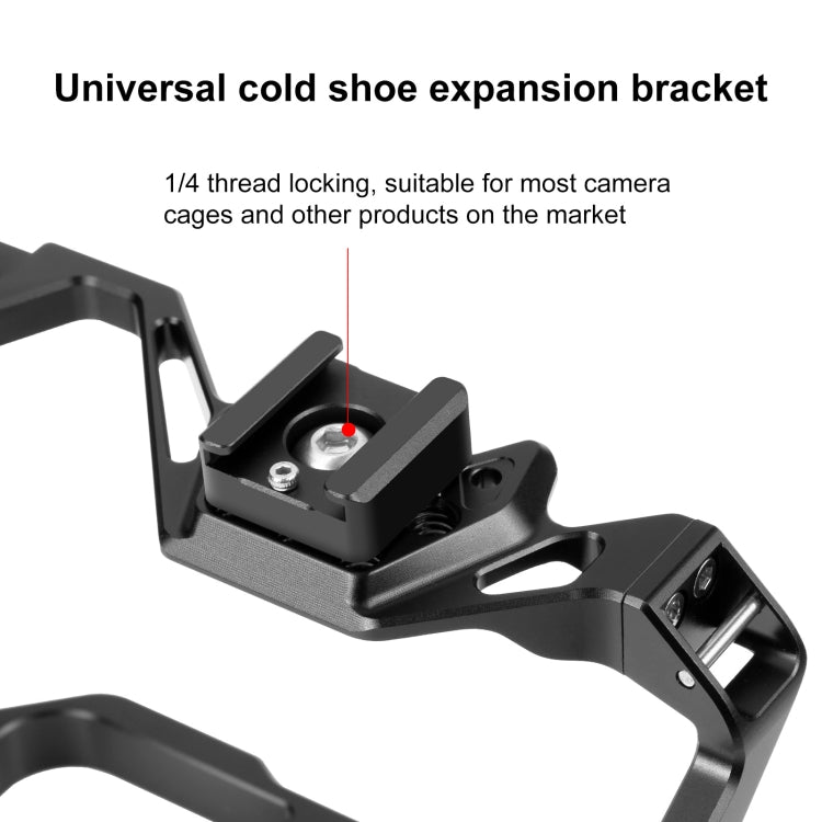PULUZ Expand Cold Shoe Mount Adapter Microphone Flash Light Aluminum Alloy Holder Bracket PULUZ Expand Cold Shoe Mount Adapter Microphone Flash Light Aluminum Alloy Holder Bracket