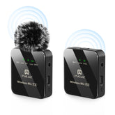 PULUZ 1 TX + 1 RX Wireless Lavalier Microphone