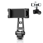 PULUZ Z-axis 360 Rotation Cold Shoes Aluminum Alloy Phone Clamp Holder Bracket, Z-axis Phone Clamp