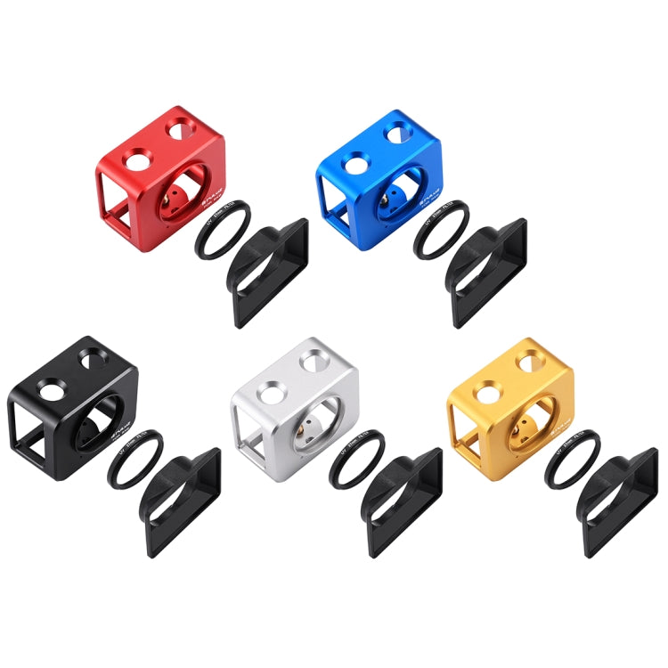 PULUZ for Sony RX0 Aluminum Alloy Protective Cage + 37mm UV Filter Lens + Lens Sunshade with Screws and Screwdrivers, Cage Black, Cage Gold, Cage Blue, Cage Red, Cage Silver PULUZ for Sony RX0 Aluminum Alloy Protective Cage + 37mm UV Filter Lens + Lens Sunshade with Screws and Screwdrivers, Cage Black, Cage Gold, Cage Blue, Cage Red, Cage Silver