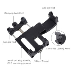 PULUZ Multifunktions-Smartphone-Befestigungsklemme aus Aluminiumlegierung, Erweiterungshalter, Halterung für DJI OSMO Pocket/Pocket 2, Befestigungsklemme