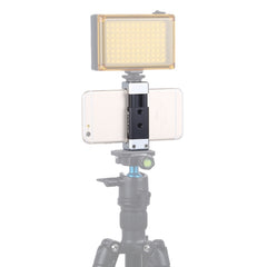 PULUZ Universal Phone Aluminum Alloy Clamp Holder Bracket with Cold Shoe For iPhone, Galaxy, Huawei, Xiaomi, Sony, HTC, Google and other Smartphones