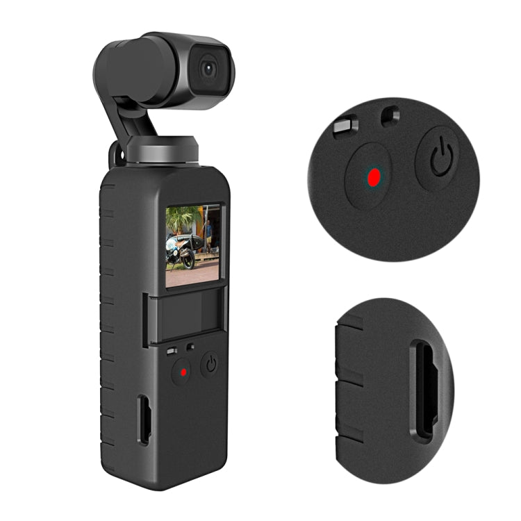 PULUZ - Juego de funda de silicona con textura de diamante 2 en 1 para DJI OSMO Pocket, para DJI OSMO Pocket PULUZ - Juego de funda de silicona con textura de diamante 2 en 1 para DJI OSMO Pocket, para DJI OSMO Pocket