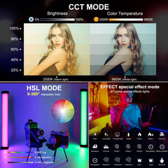Luz de relleno RGB a todo color con 135 LED y luz de relleno portátil para fotografía PULUZ
