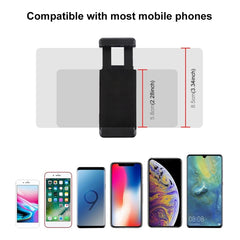 Adaptador de montaje para trípode con zapata fría y rosca de 1/4 de pulgada PULUZ con abrazadera para teléfono, adaptador de montaje con abrazadera para teléfono