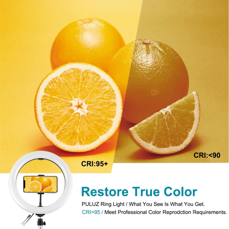 PULUZ 10.2 inch 26cm USB RGBW Dimmable LED Ring Vlogging Photography Video Lights with Tripod Ball Head & Remote Control & Phone Clamp, 10.2 inch RGBW / Remote PULUZ 10.2 inch 26cm USB RGBW Dimmable LED Ring Vlogging Photography Video Lights with Tripod Ball Head & Remote Control & Phone Clamp, 10.2 inch RGBW / Remote