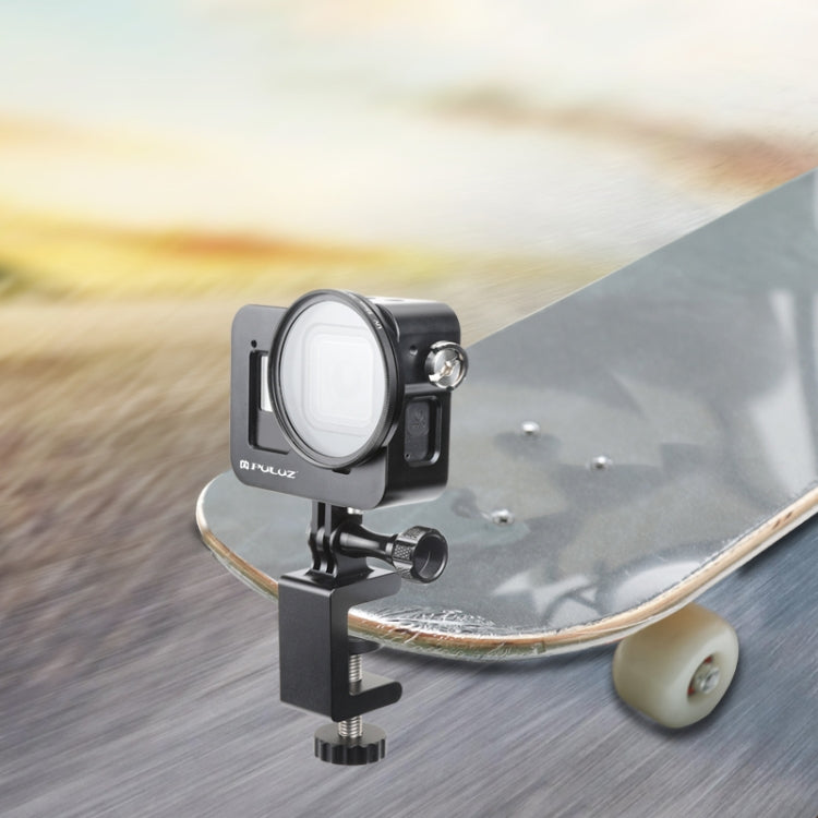 PULUZ Housing Shell CNC Aluminum Alloy Protective Cage with 52mm UV Lens for GoPro HERO8 Black, For HERO8 Black No Frame PULUZ Housing Shell CNC Aluminum Alloy Protective Cage with 52mm UV Lens for GoPro HERO8 Black, For HERO8 Black No Frame