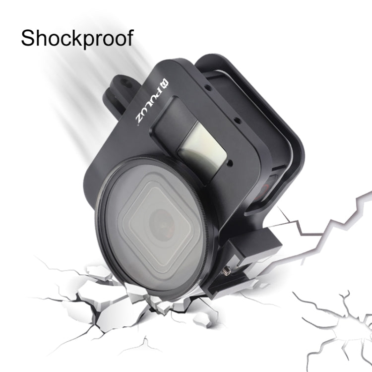 PULUZ Housing Shell CNC Aluminum Alloy Protective Cage with 52mm UV Lens for GoPro HERO8 Black, For HERO8 Black No Frame PULUZ Housing Shell CNC Aluminum Alloy Protective Cage with 52mm UV Lens for GoPro HERO8 Black, For HERO8 Black No Frame