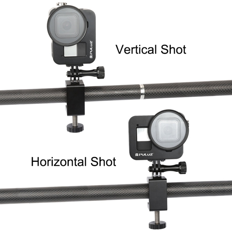 PULUZ Housing Shell CNC Aluminum Alloy Protective Cage with 52mm UV Lens for GoPro HERO8 Black, For HERO8 Black No Frame PULUZ Housing Shell CNC Aluminum Alloy Protective Cage with 52mm UV Lens for GoPro HERO8 Black, For HERO8 Black No Frame