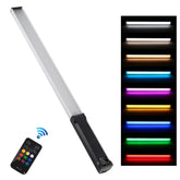 PULUZ RGB Colorful Photo LED Stick Adjustable Color Temperature Handheld LED Fill Light with Remote Control, Remote Fill Light