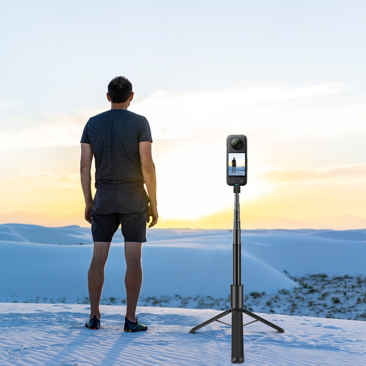 PULUZ 1.22m Retractable Invisible Selfie Stick with Tripod For Insta360 X4 / X3 PULUZ 1.22m Retractable Invisible Selfie Stick with Tripod For Insta360 X4 / X3
