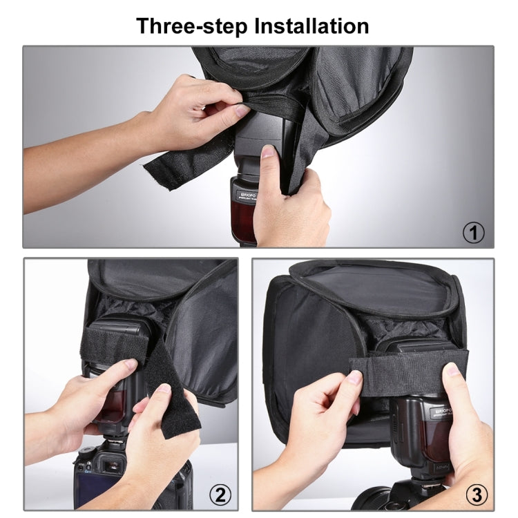 PULUZ Foldable Soft Flash Light Diffuser Softbox Cover, Size: 23cm x 23cm, 23cm Softbox PULUZ Foldable Soft Flash Light Diffuser Softbox Cover, Size: 23cm x 23cm, 23cm Softbox