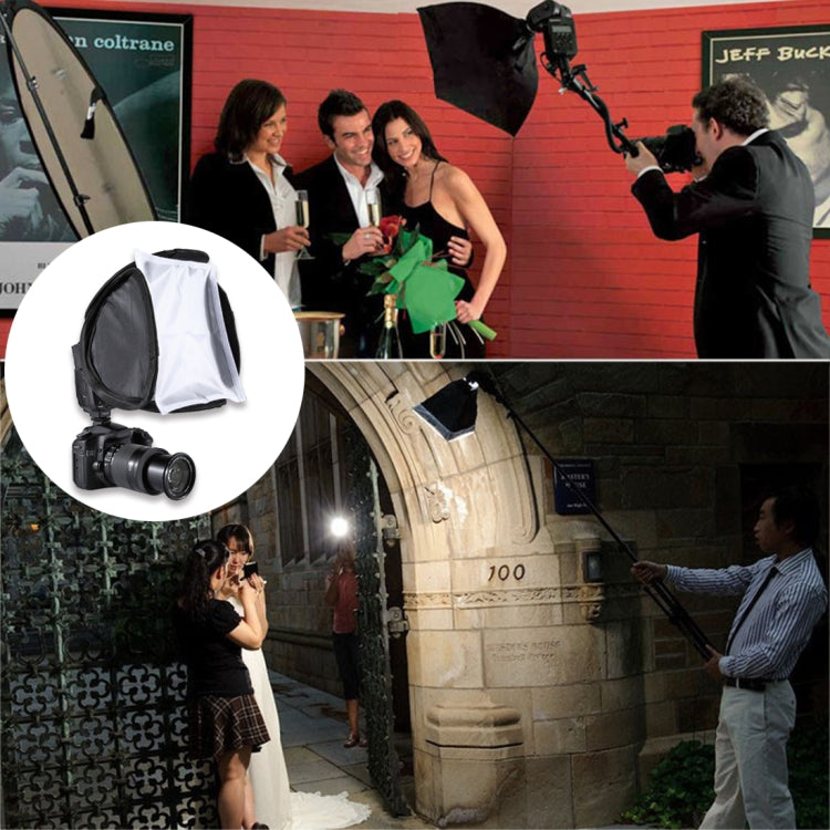 PULUZ Foldable Soft Flash Light Diffuser Softbox Cover, Size: 23cm x 23cm, 23cm Softbox PULUZ Foldable Soft Flash Light Diffuser Softbox Cover, Size: 23cm x 23cm, 23cm Softbox