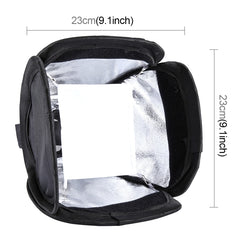 PULUZ Foldable Soft Flash Light Diffuser Softbox Cover, Size: 23cm x 23cm, 23cm Softbox