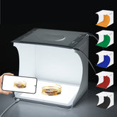 PULUZ Mini-LED-Fotografie-Schattenlicht-Lampenpanel-Pad + Studio-Shooting-Zeltbox, Acrylmaterial, 20 cm x 20 cm effektive Fläche, 20 cm (2 LED) + Schattenloses Licht (RU), 20 cm (2 LED) + Schattenloses Licht