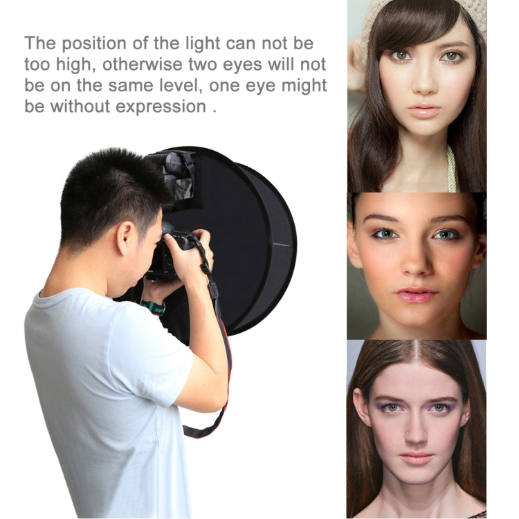 PULUZ 45cm Round Style Macro and Portrait Softbox SpeedLite Flash Light Foldable Diffuser PULUZ 45cm Round Style Macro and Portrait Softbox SpeedLite Flash Light Foldable Diffuser