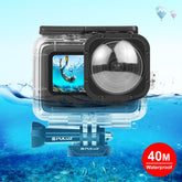 PULUZ 40 m wasserdichtes Gehäuse, Schutzhülle mit Schnalle, Grundhalterung und Schraube für GoPro HERO12 Black /11 Black /11 Black Mini /10 Black /9 Black Max Lens Mod, für GoPro Hero11 Black / HERO10 Black