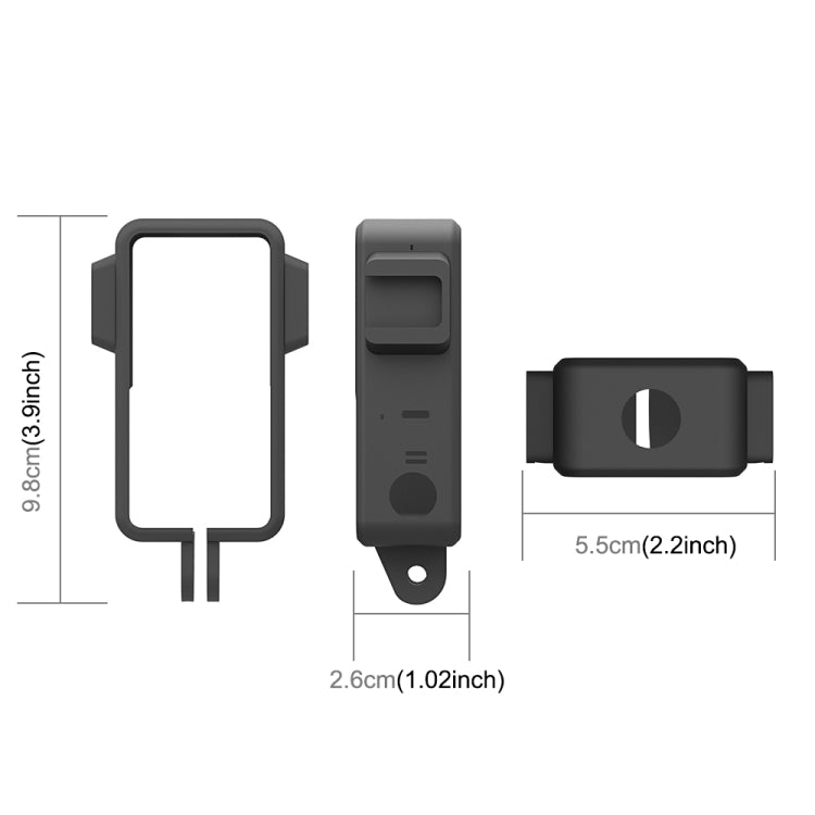 PULUZ ABS Protective Frame Cage with Dual Cold Shoes for DJI Action 2, ABS Frame (Black) PULUZ ABS Protective Frame Cage with Dual Cold Shoes for DJI Action 2, ABS Frame (Black)