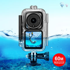 PULUZ 60 m wasserdichtes Gehäuse, Tauchkoffer für DJI Action 2 Kameraeinheit/Action 2 Power Combo/Action 2 Dual-Screen Combo, Tauchkoffer