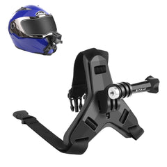 Correa de barbilla para casco de motocicleta PULUZ para GoPro, DJI Osmo Action y otras cámaras de acción, correa de barbilla para casco (negra), correa de barbilla para casco (naranja), correa de barbilla para casco (azul)