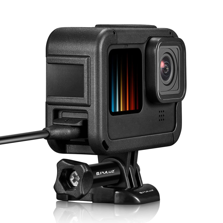 Jaula de montaje en marco PA recargable PULUZ con ranura para base de zapata fría para GoPro HERO13 Black /12 Black /11 Black /11 Black Mini /10 Black /9 Black, montaje en marco PA recargable Jaula de montaje en marco PA recargable PULUZ con ranura para base de zapata fría para GoPro HERO13 Black /12 Black /11 Black /11 Black Mini /10 Black /9 Black, montaje en marco PA recargable