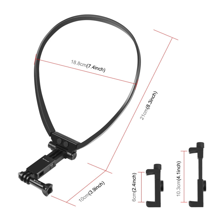 PULUZ Lazy Adjustable Neck Bracket for GoPro Action Camera Smartphones PULUZ Lazy Adjustable Neck Bracket for GoPro Action Camera Smartphones