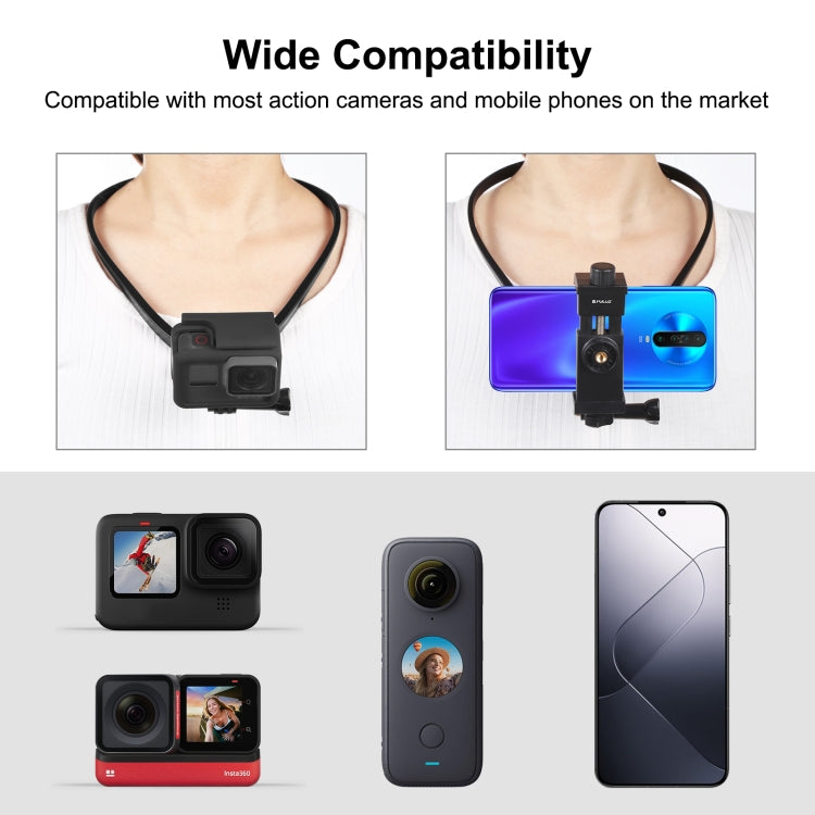 PULUZ Lazy Adjustable Neck Bracket for GoPro Action Camera Smartphones PULUZ Lazy Adjustable Neck Bracket for GoPro Action Camera Smartphones